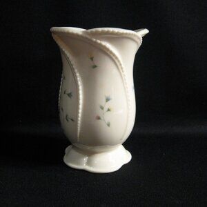 CUTE LITTLE MULTICOLOR FLORALS FOOTED VASE